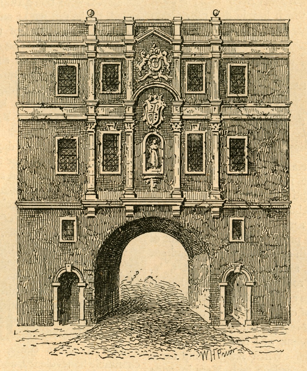 旧卢德·盖特（Old Lud Gate），约于1750年出版，1897年。 作者 不明