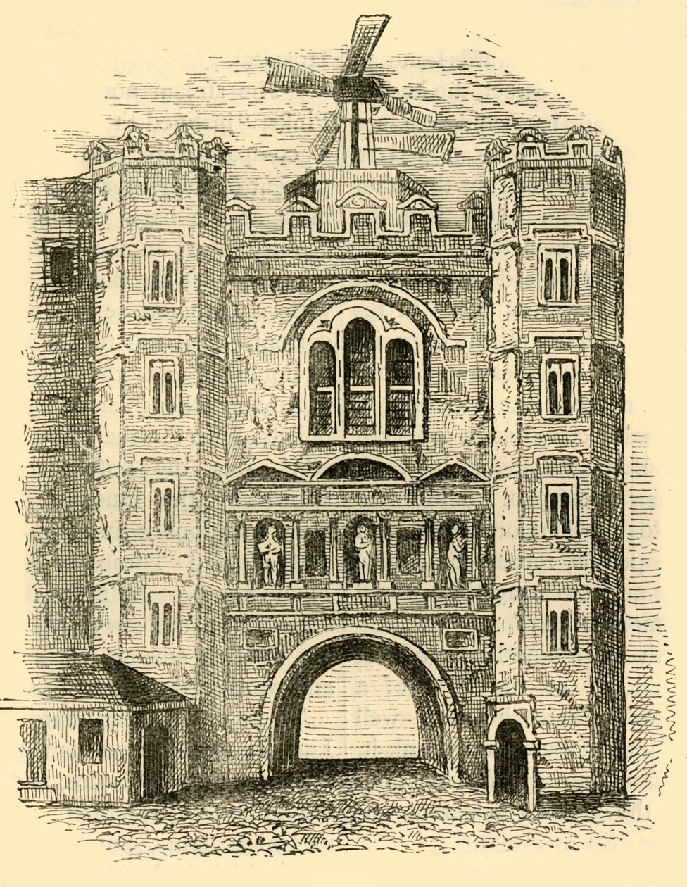 旧纽盖特（Old Newgate），c1760，c1872。 作者 不明