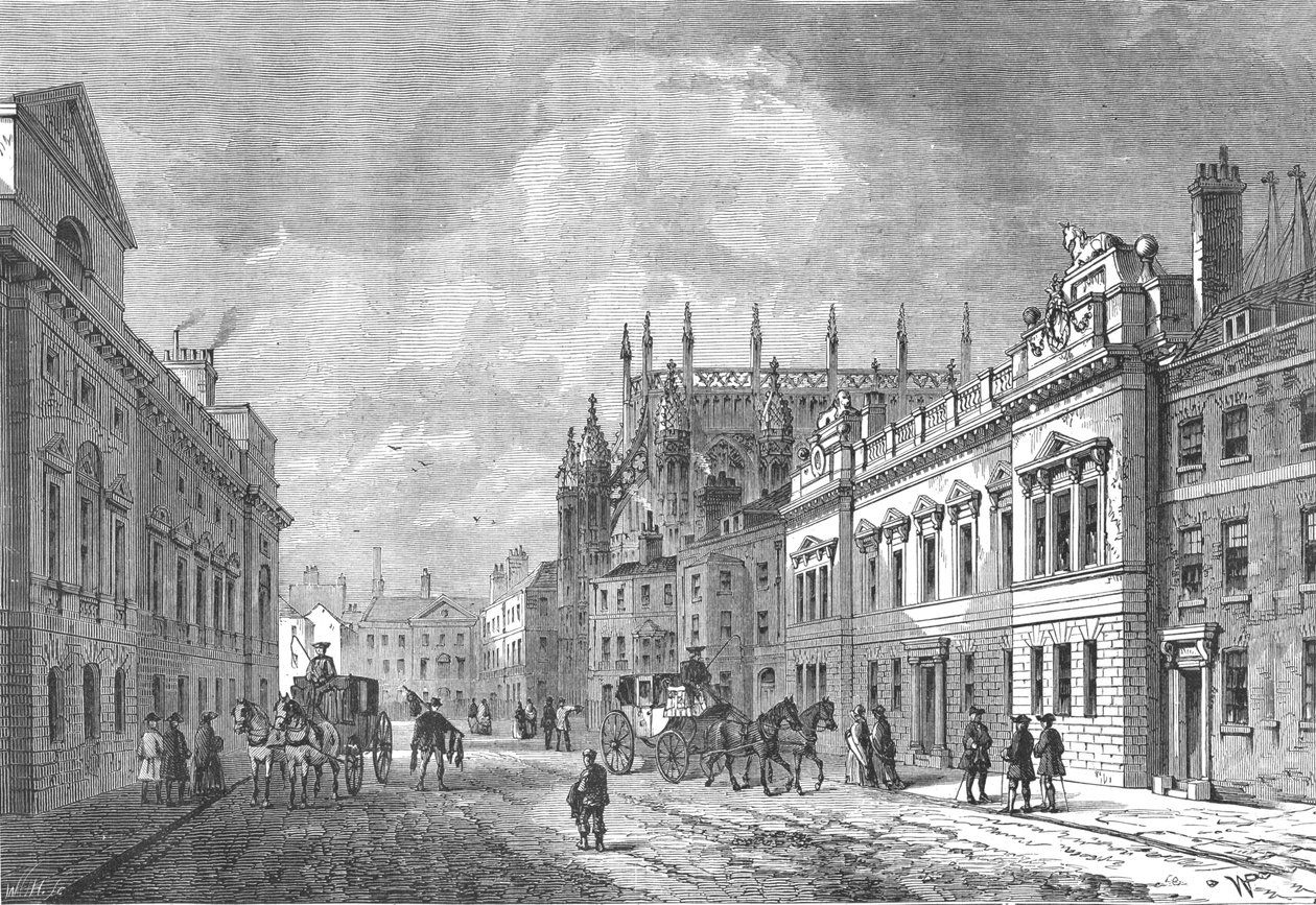 威斯敏斯特市场街旧街，1820年，1897年。 作者 不明