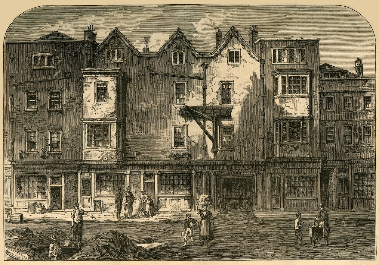 于1823年在Shoe Lane的Oldbourne Hall，1897年。 作者 不明