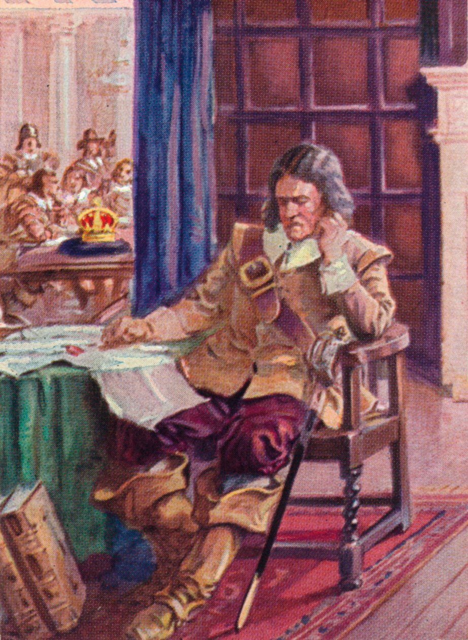 奥利弗·克伦威尔（Oliver Cromwell）1599-1658拒绝冠冕，1937年 作者 不明
