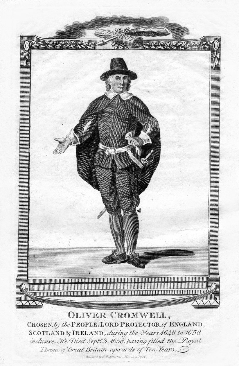 奥利弗·克伦威尔（Oliver Cromwell），英国军事领导人和政治家，1706年 作者 不明