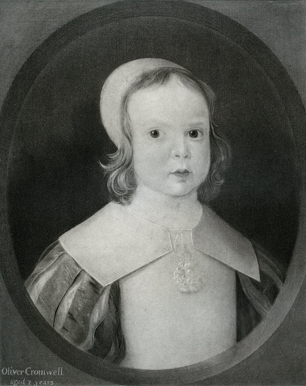 奥利弗·克伦威尔（Oliver Cromwell）两岁，1601，1899年 作者 不明
