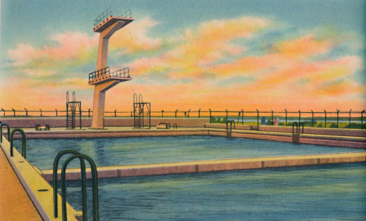 奥林匹克游泳池，巴兰基亚，c1940年代 作者 不明