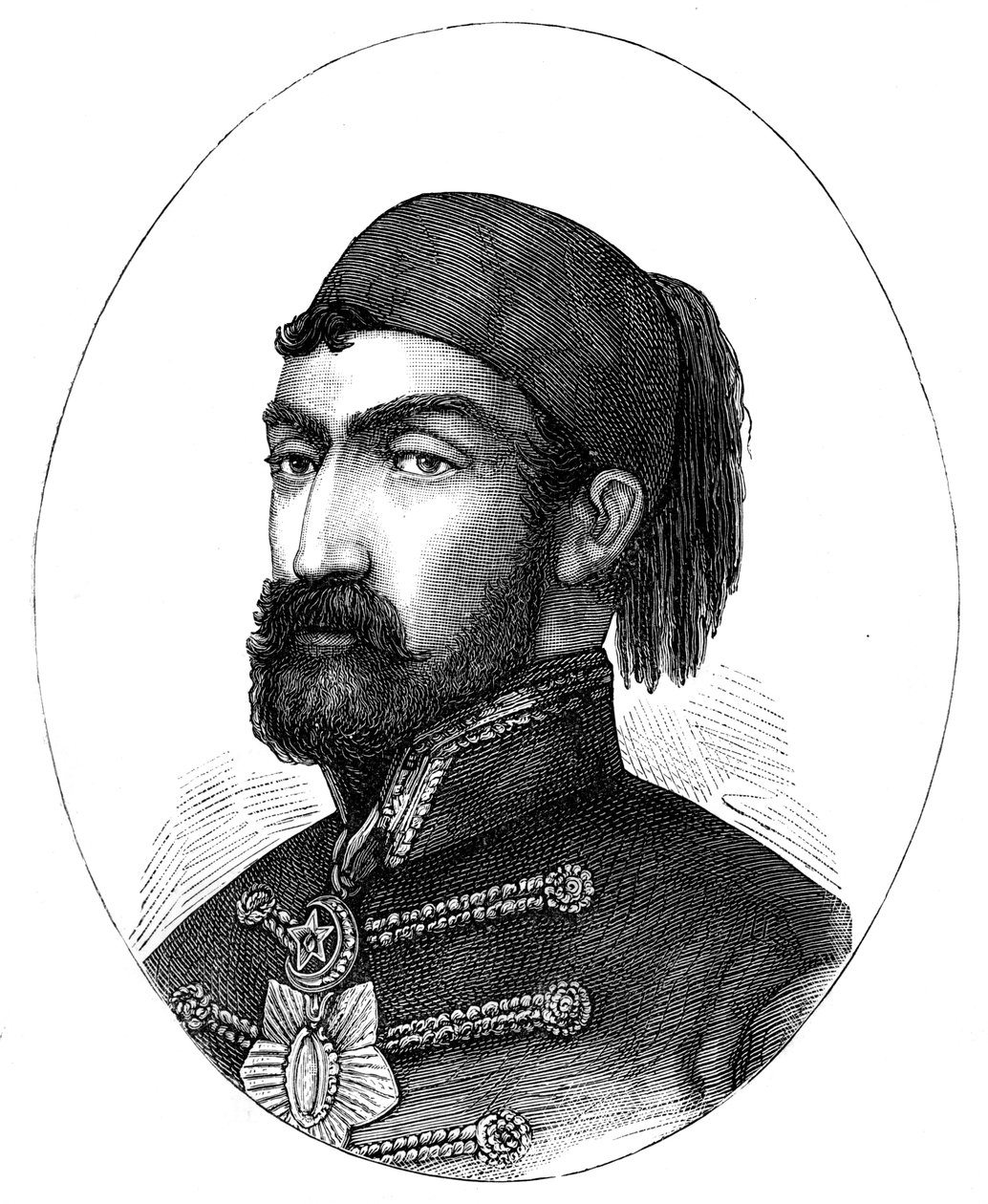 奥马尔·帕夏（Omar Pasha）1806-1871年，土耳其军队总司令，1888年 作者 不明