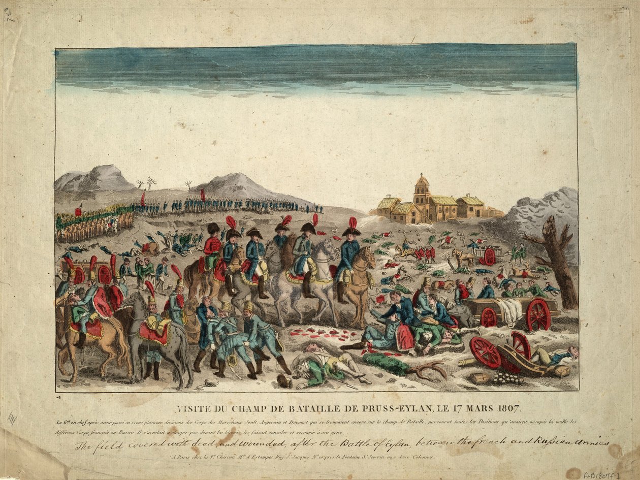 1807年在艾劳战场上 作者 不明