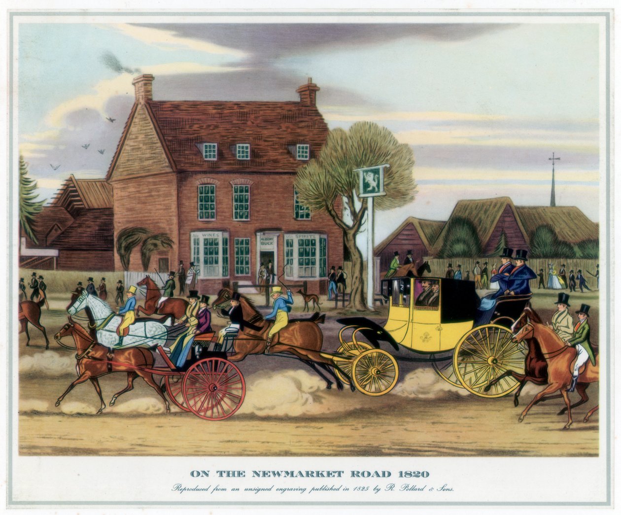 在纽马克特路（Newmarket Road），1820年，1825年 作者 不明