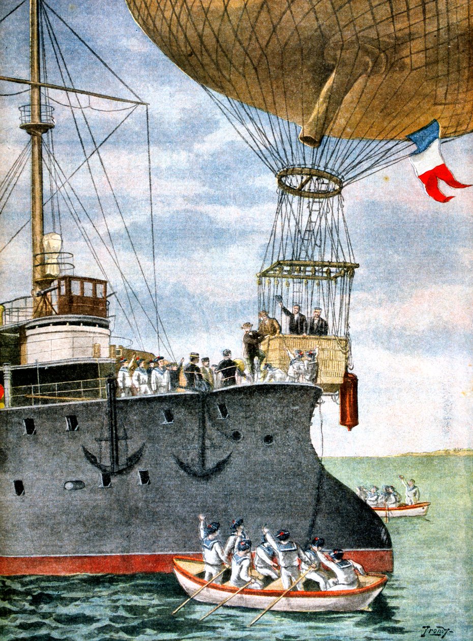 在公海，1901年 作者 不明