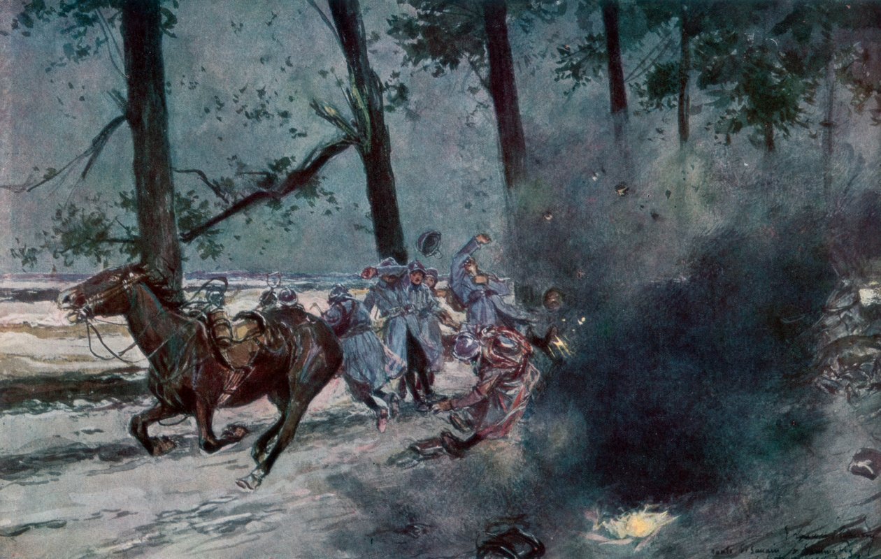 在通往索阿因的路上，法国索姆皮，第一次世界大战，1915年1929年 作者 不明