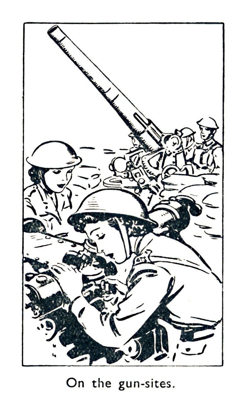 在枪炮现场，1940年 作者 不明