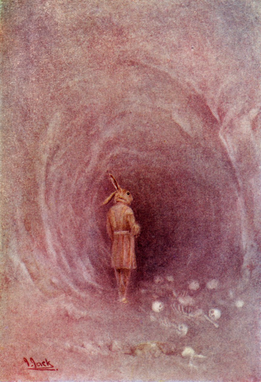 兔子再次进入，伪装成一个人"，1914年。 作者 不明