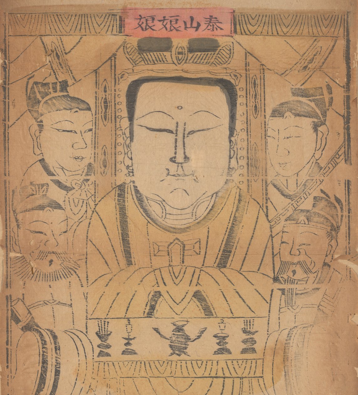 一百三十五幅木版画，包括新年图画nianh...，19-20世纪。 作者 不明