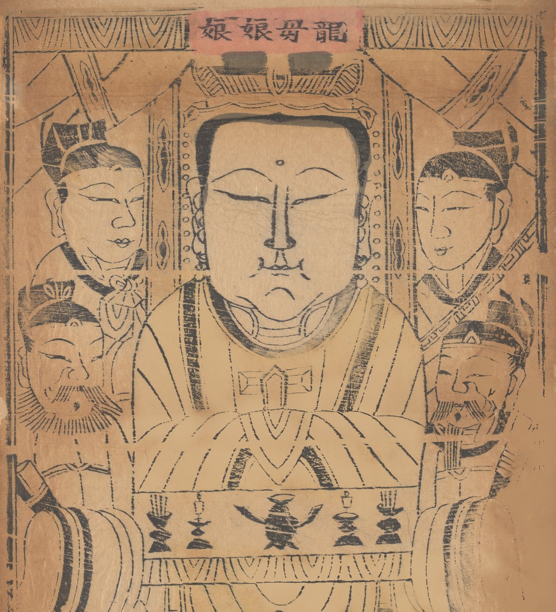 一百三十五幅木版画，包括新年图画nianh...，19-20世纪。 作者 不明