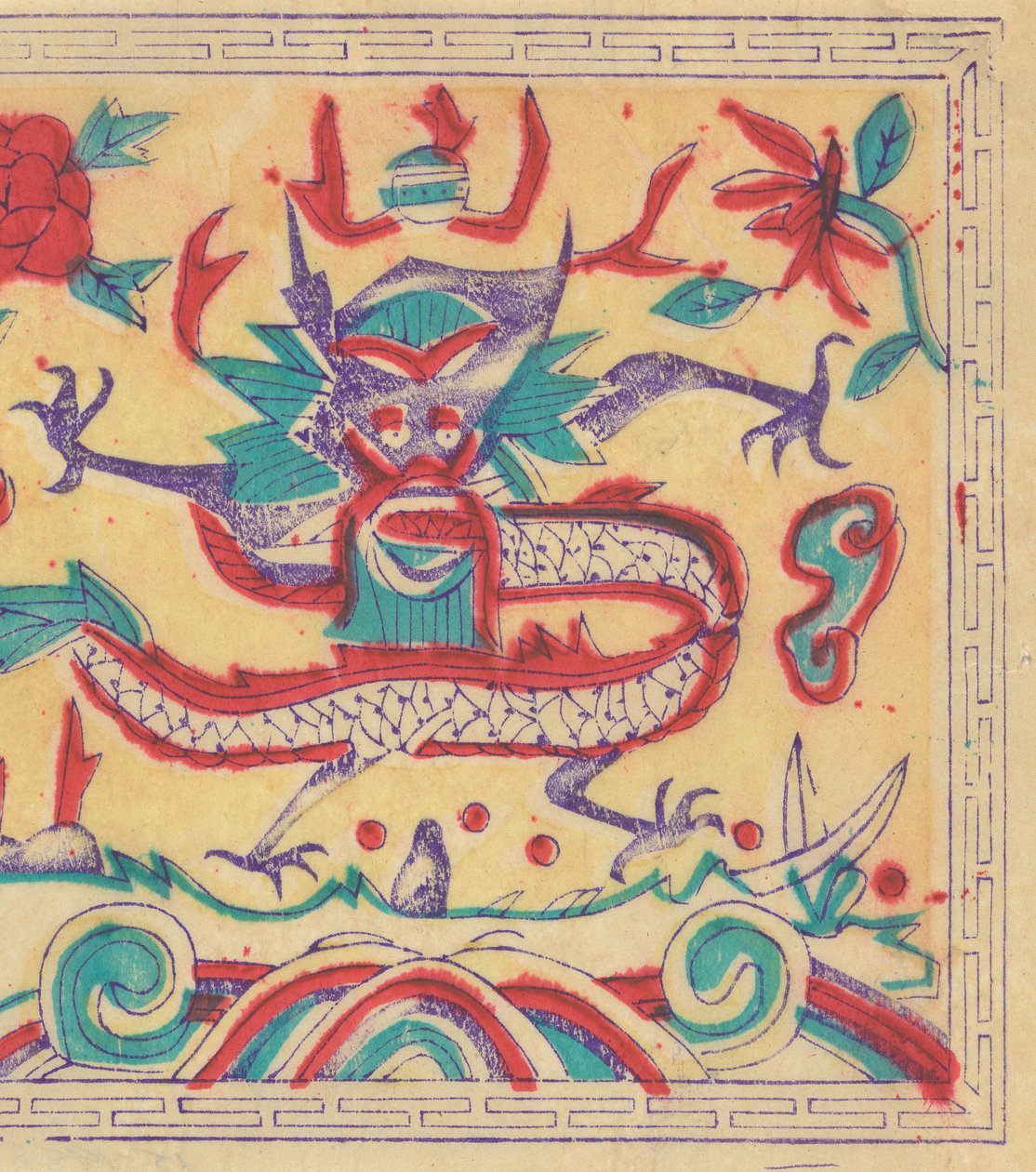 一百三十五幅木版画，包括新年图画nianh...，19-20世纪。 作者 不明
