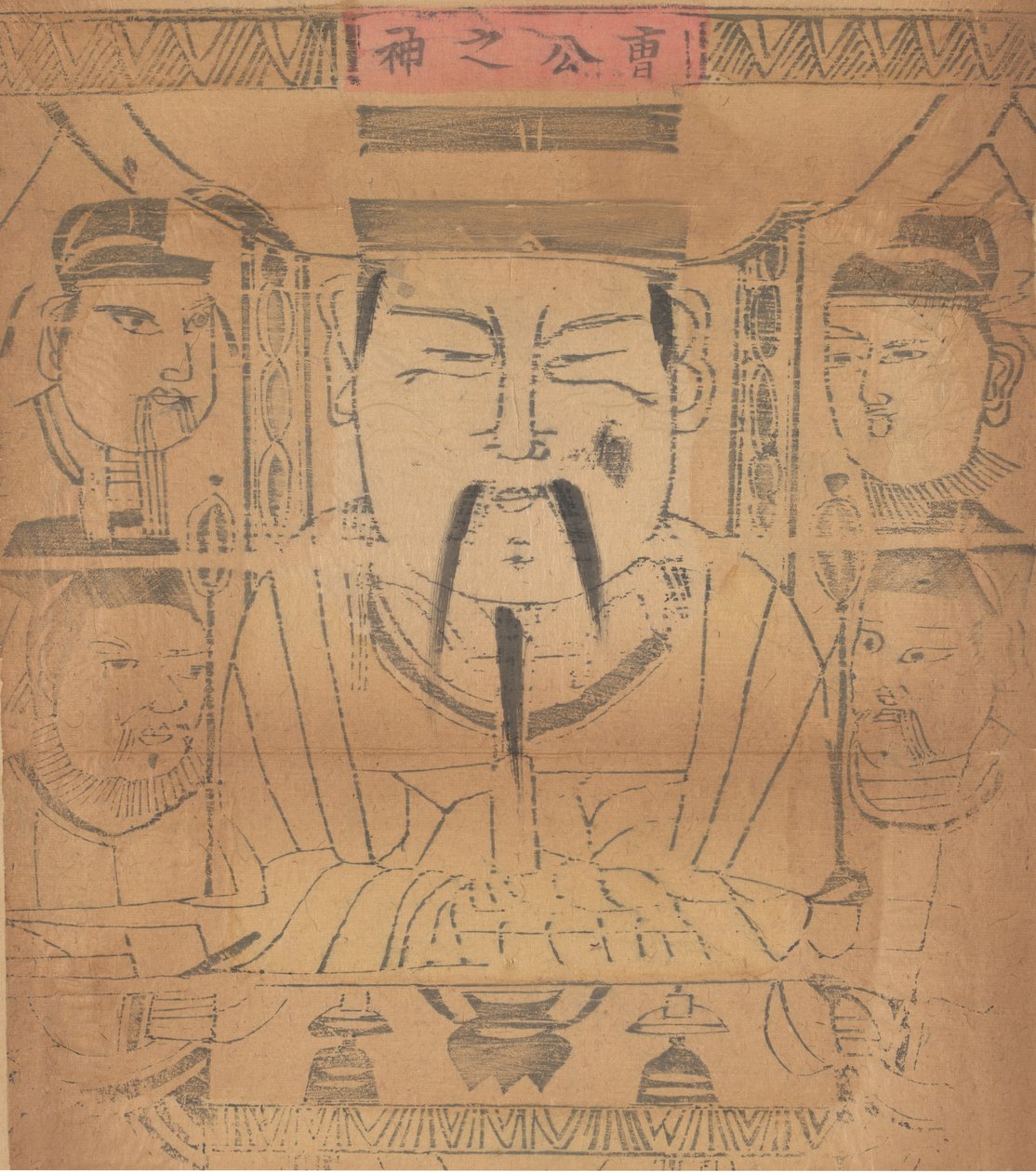 一百三十五幅木版画，包括新年图画nianh...，19-20世纪。 作者 不明