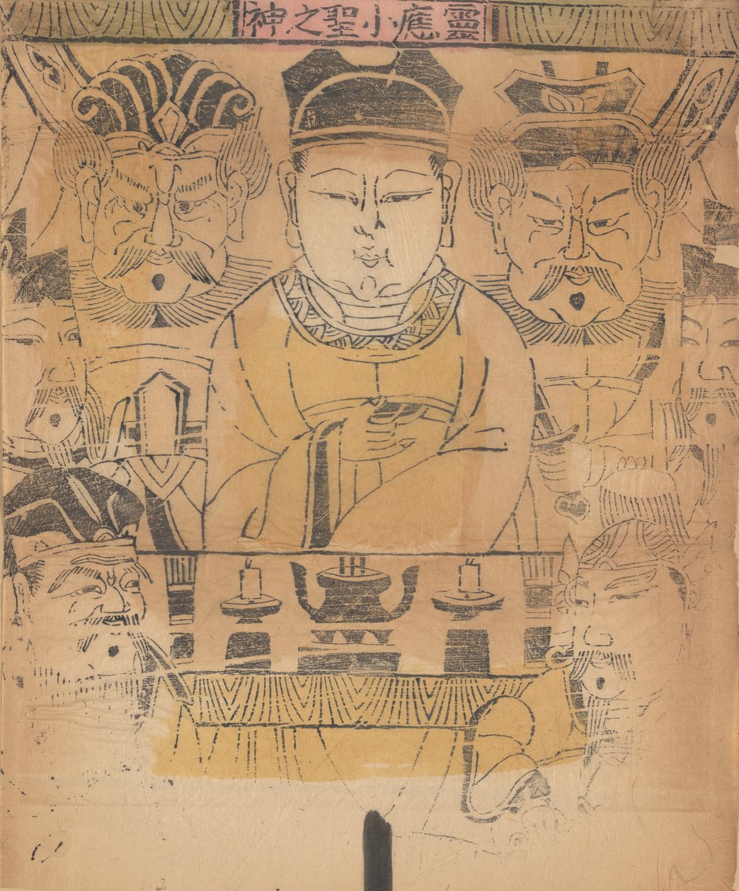 一百三十五幅木版画，包括新年图画nianh...，19-20世纪。 作者 不明
