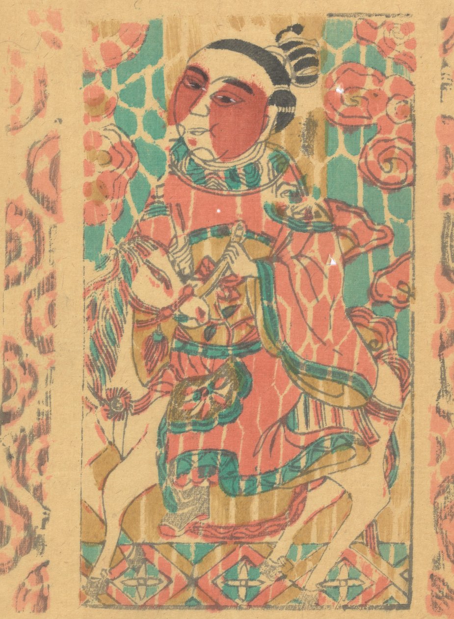 一百三十五幅木版画，包括新年图画nianh...，19-20世纪。 作者 不明