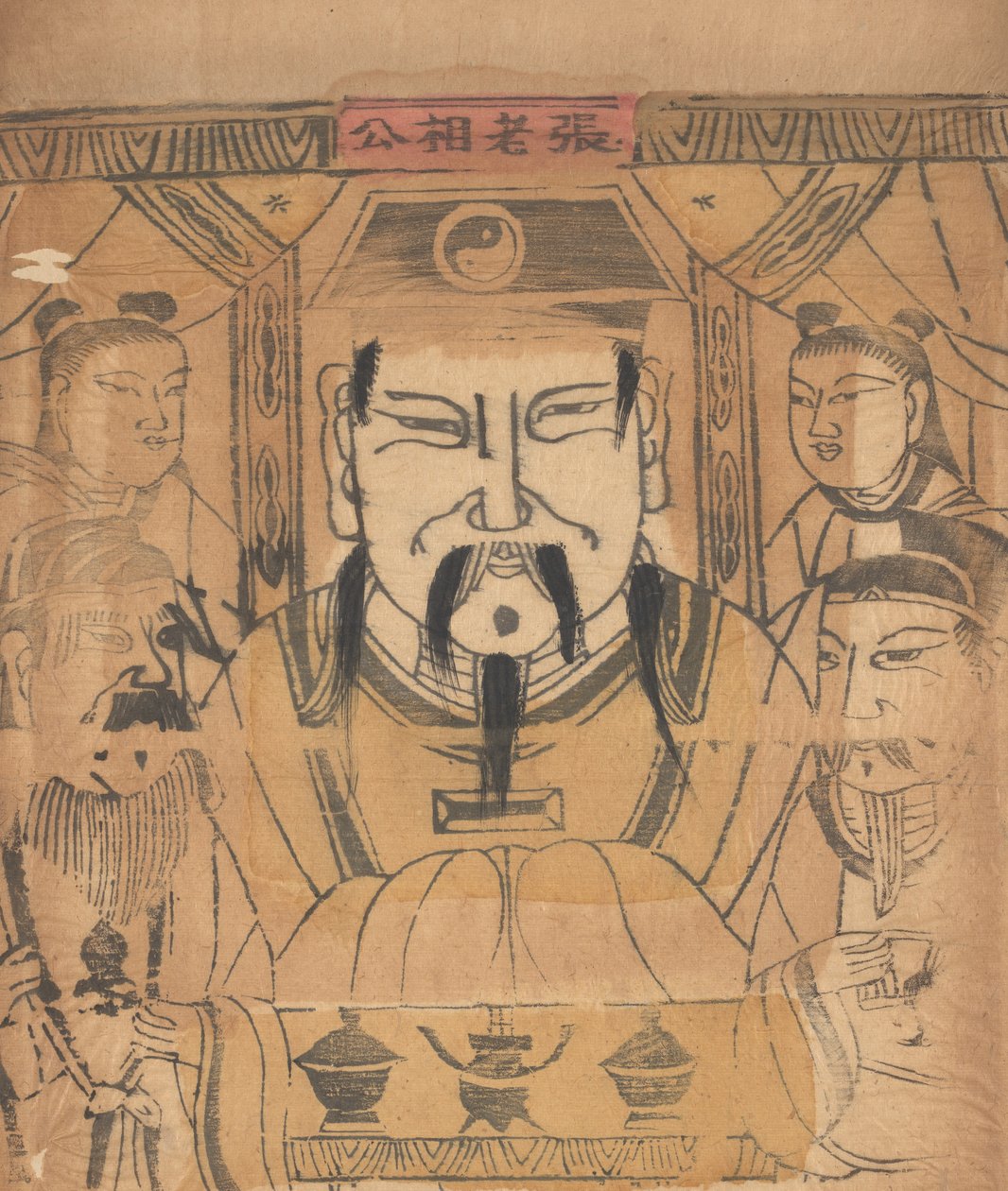 一百三十五幅木版画，包括新年图画nianh...，19-20世纪。 作者 不明