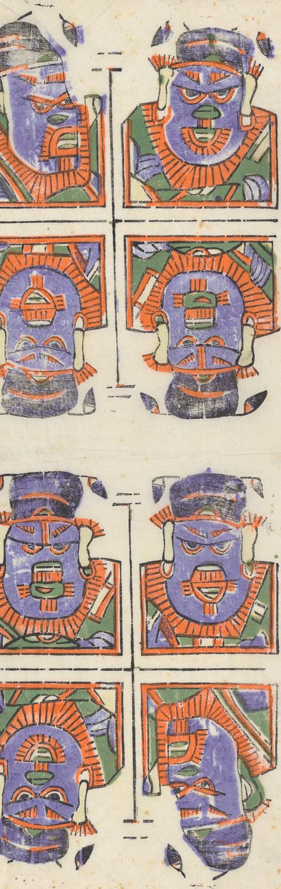 一百三十五幅木版画，包括新年图画nianh...，19-20世纪。 作者 不明