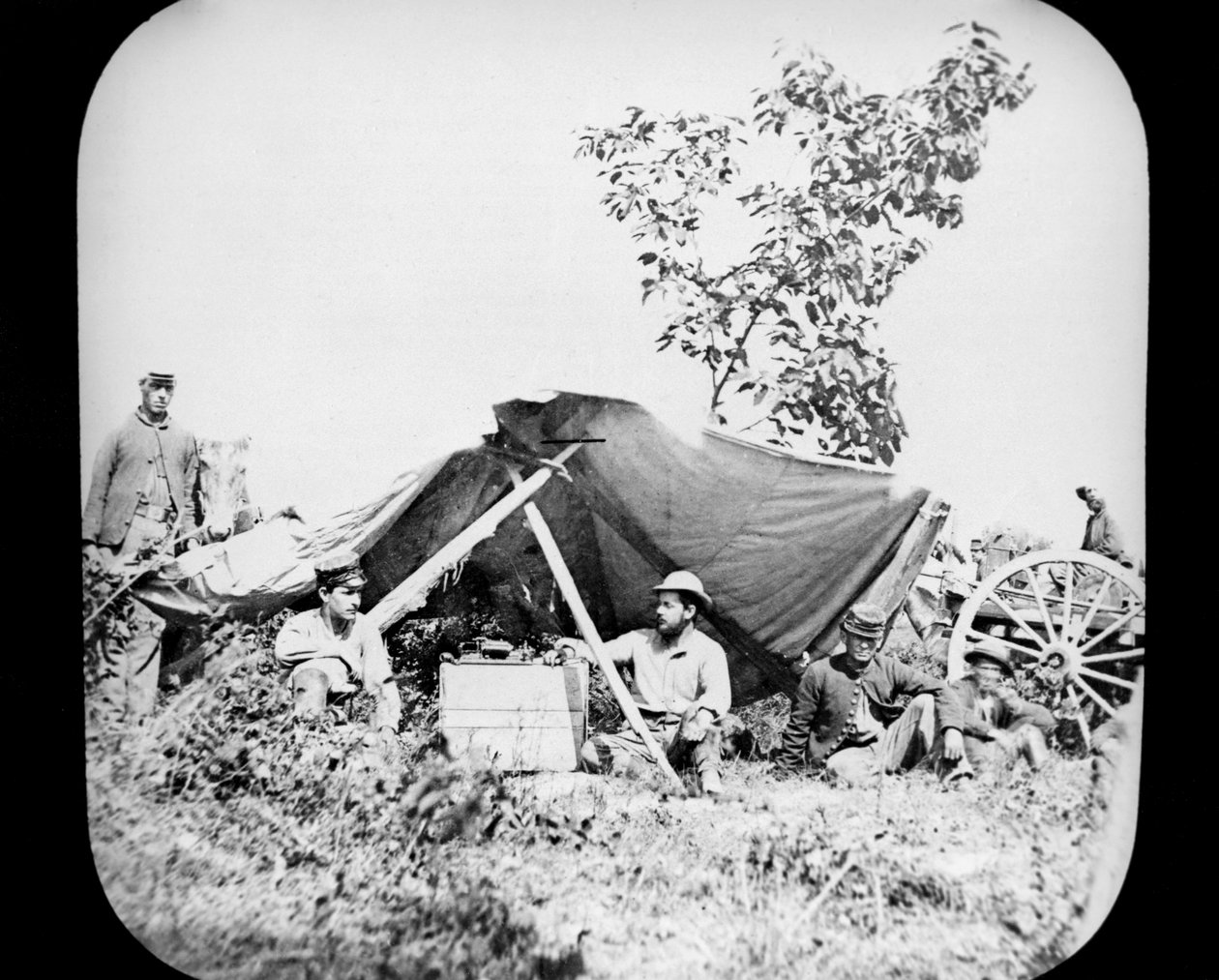 1861-1865年美国南北战争期间一般授权联盟现场电报站之一 作者 不明