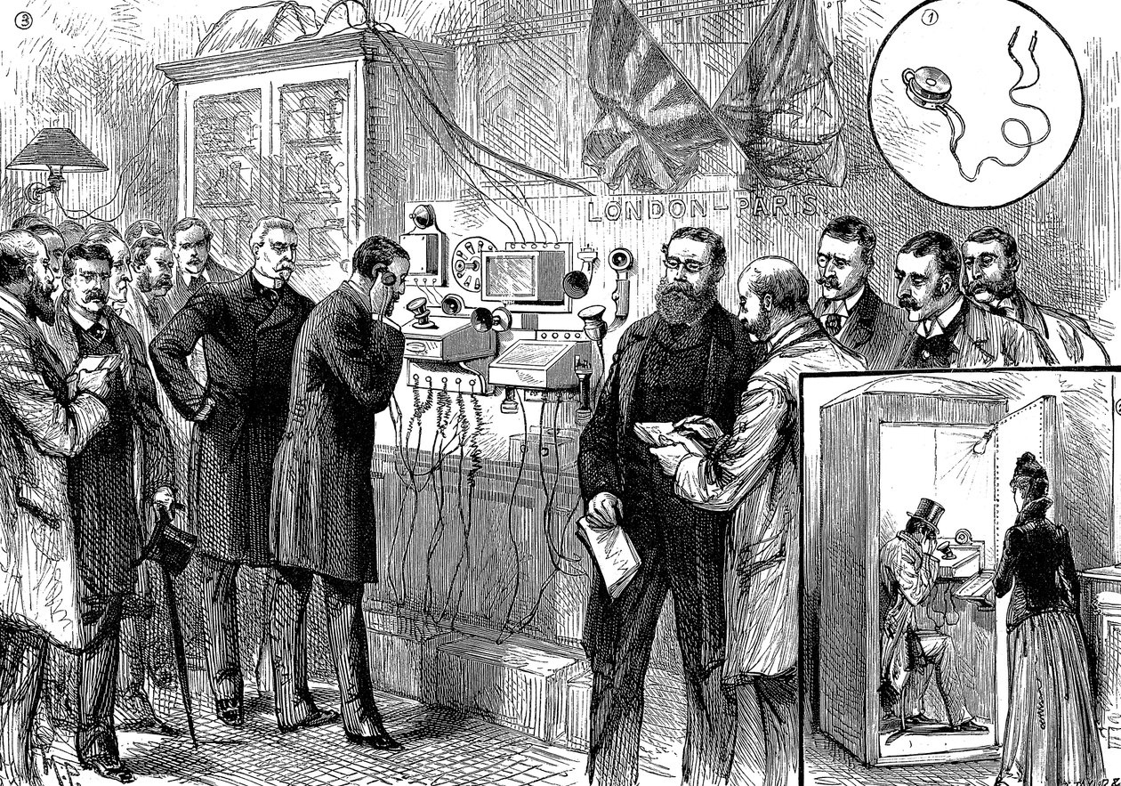 1891年，英法电话线开通 作者 不明