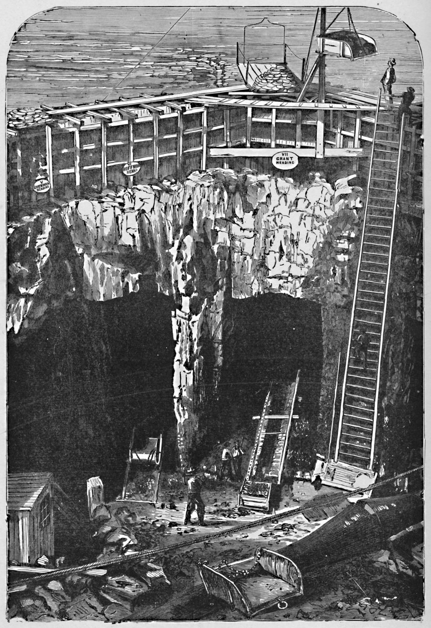地狱门下的竖井开放，1883年 作者 不明