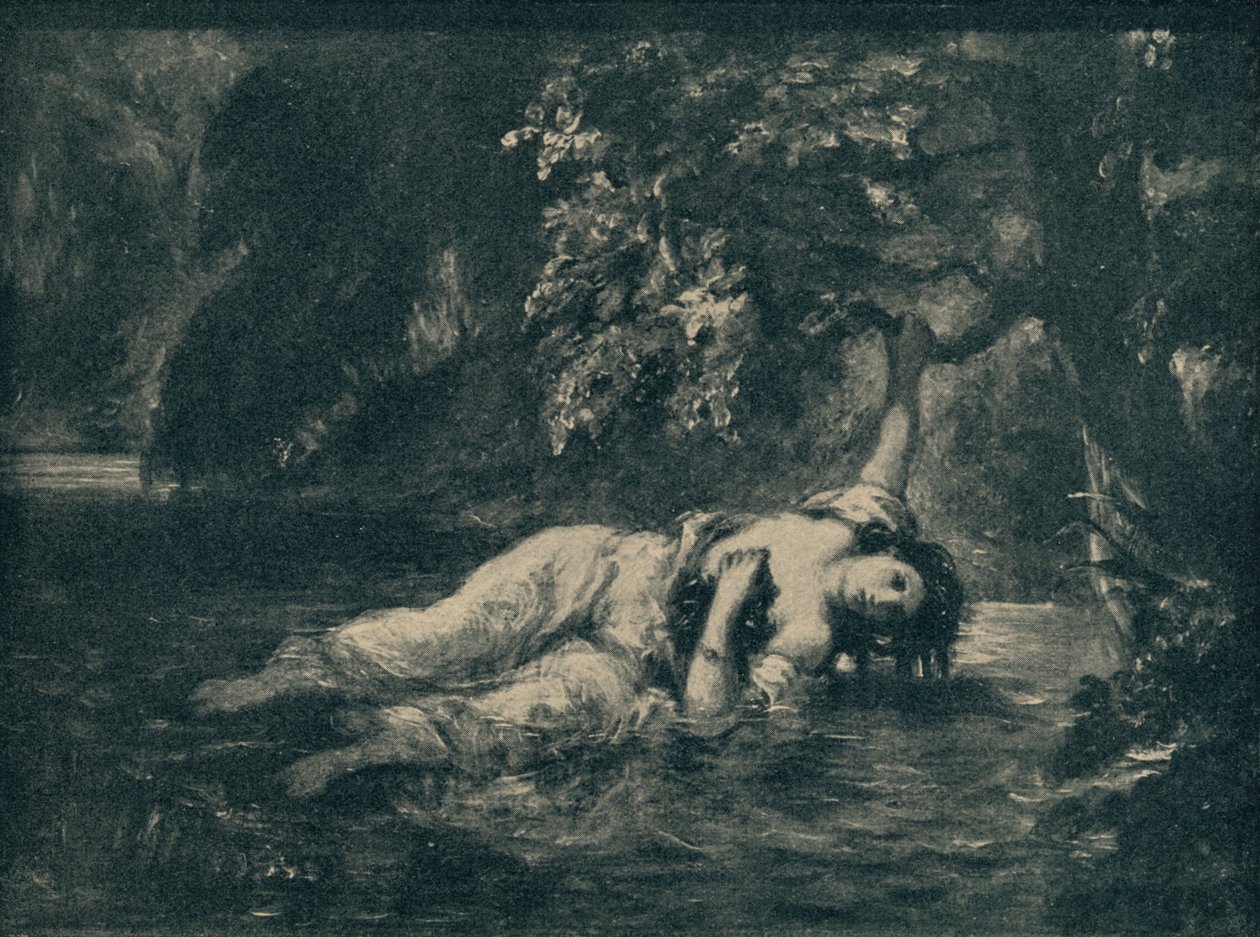 奥菲莉亚（Ophelia），1853年，1935年。 作者 不明