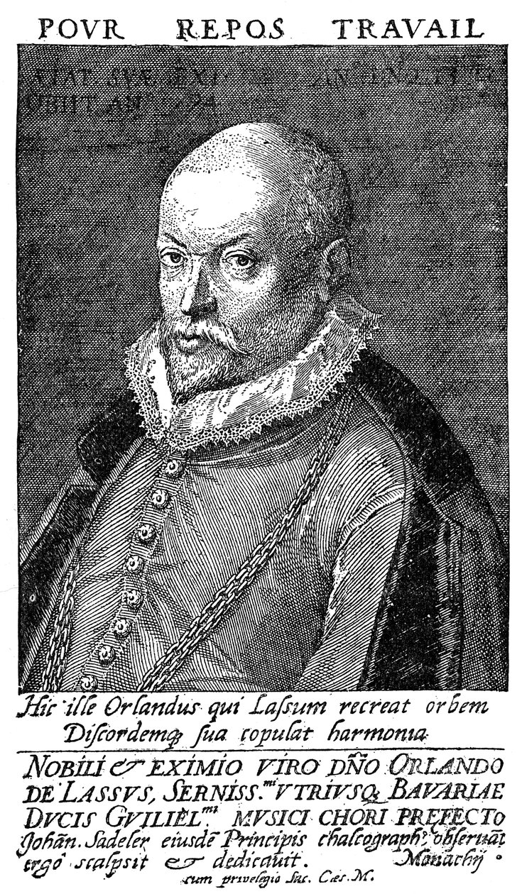 奥兰德·拉斯苏斯（Orlandus Lassus），佛兰德文艺复兴时期的作曲家和音乐家，十六世纪 作者 不明