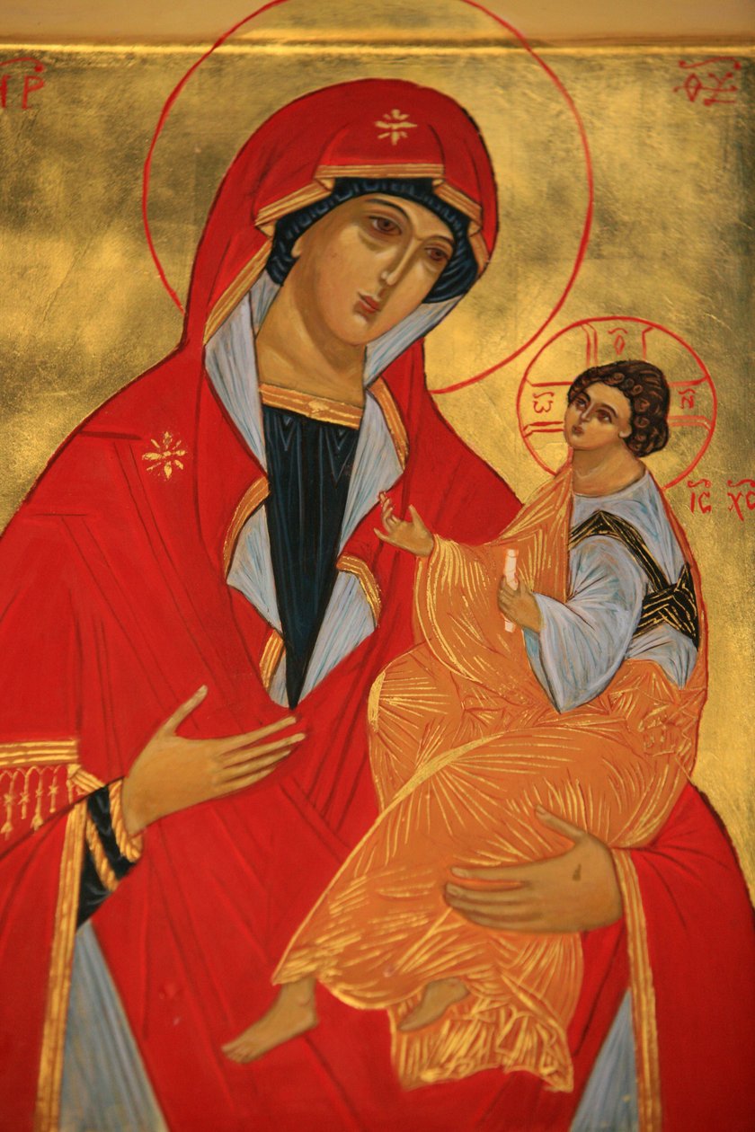 Orthodox icon : Mary and Jesus Paris France 作者 不明