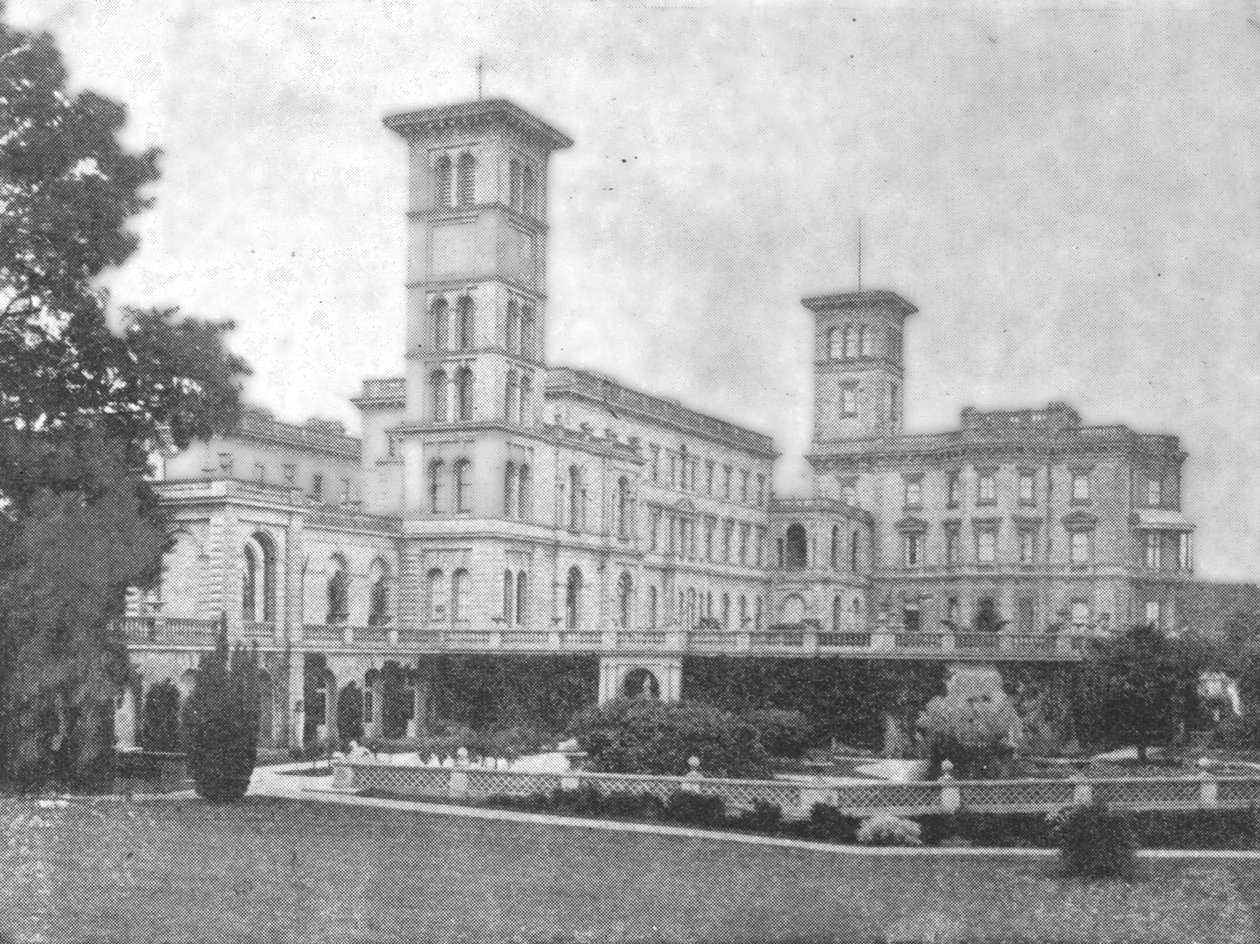 1901年维多利亚时代的奥斯本楼。 作者 不明