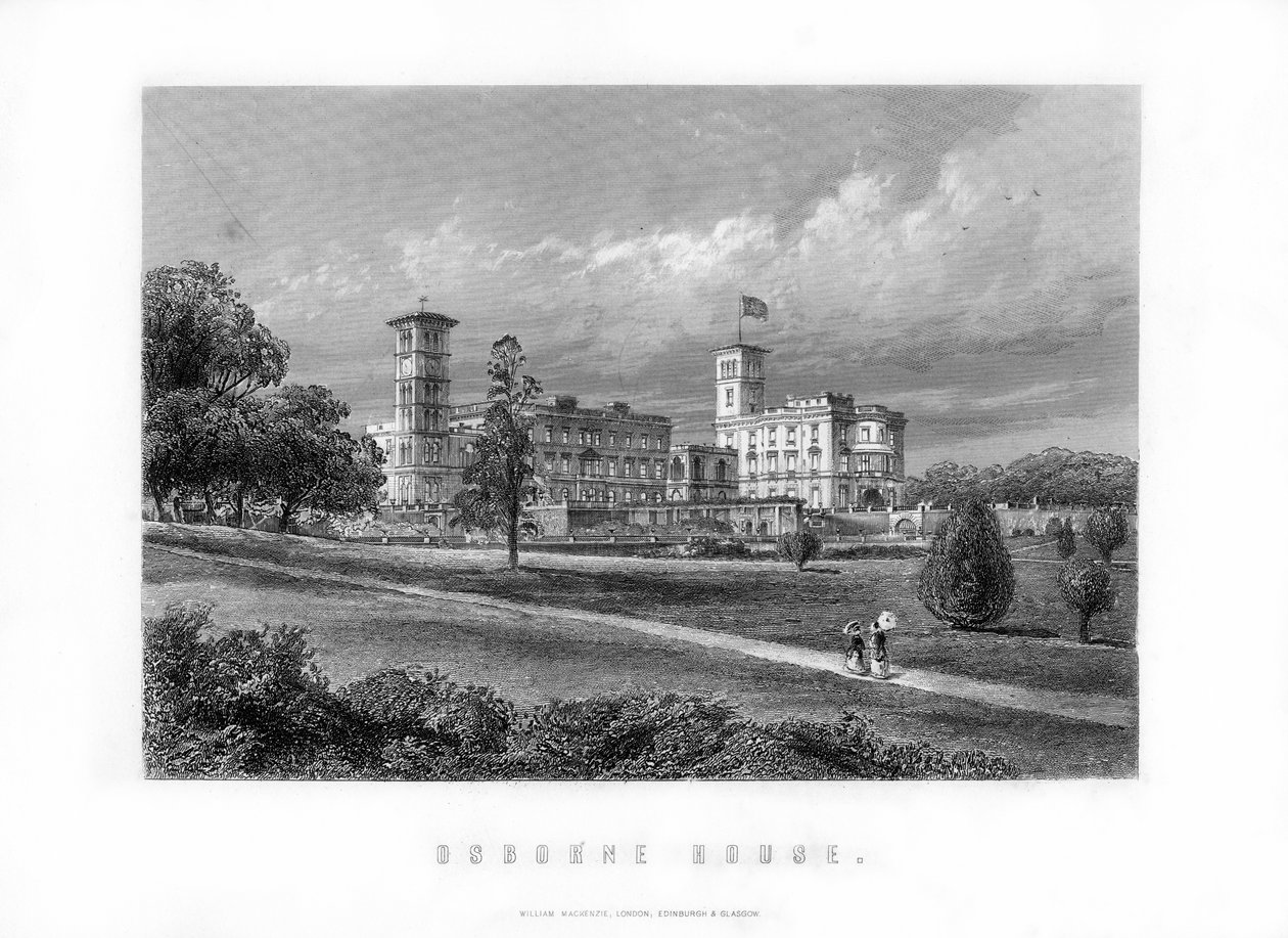 奥斯本楼（Osborne House），前英格兰皇家怀特王室，怀特岛，1899年 作者 不明