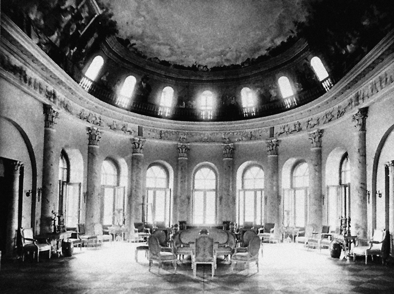 Ostafyevo庄园。椭圆厅，十九世纪末 作者 不明