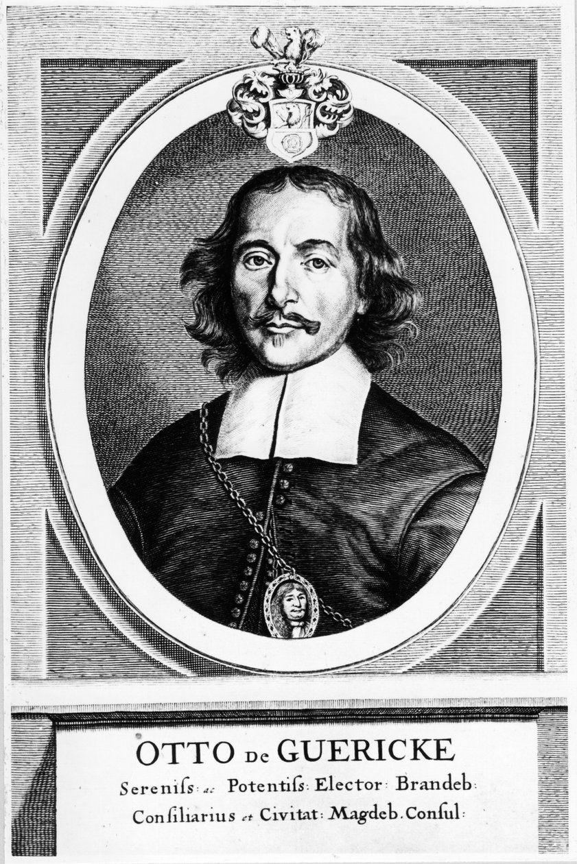 奥托·冯·格里克（Otto von Guericke），德国发明家，工程师和物理学家，1672年 作者 不明