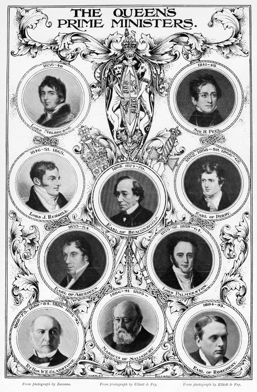 Oueen Victorias总理，1901年。 作者 不明