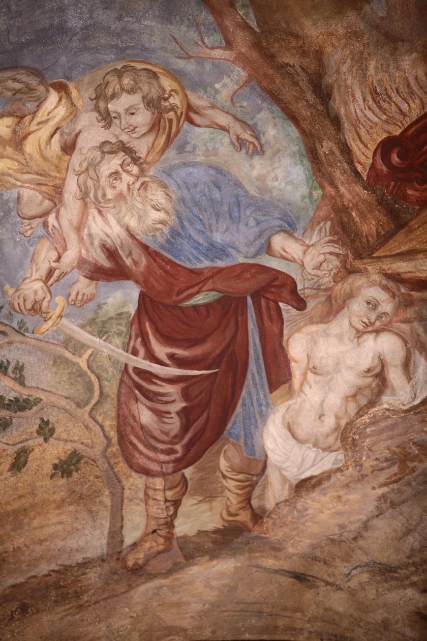 Our Lady of Assumption church. Abraham sacrificing his son Cordon France 作者 不明