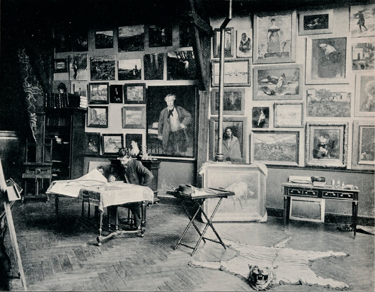 P. Roll在他的工作室里（c1897） 作者 不明