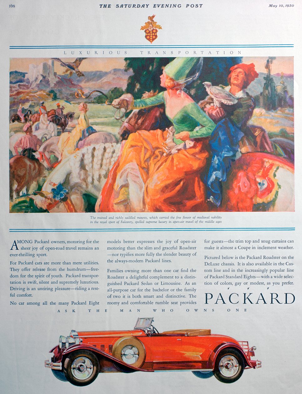 Packard汽车广告，1930年 作者 不明