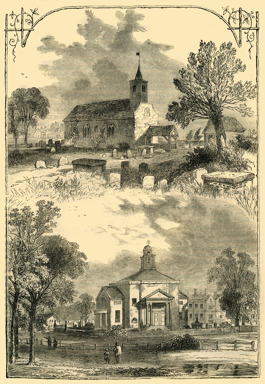 帕丁顿教堂（Paddington Church）：1750和1805，c1876。 作者 不明