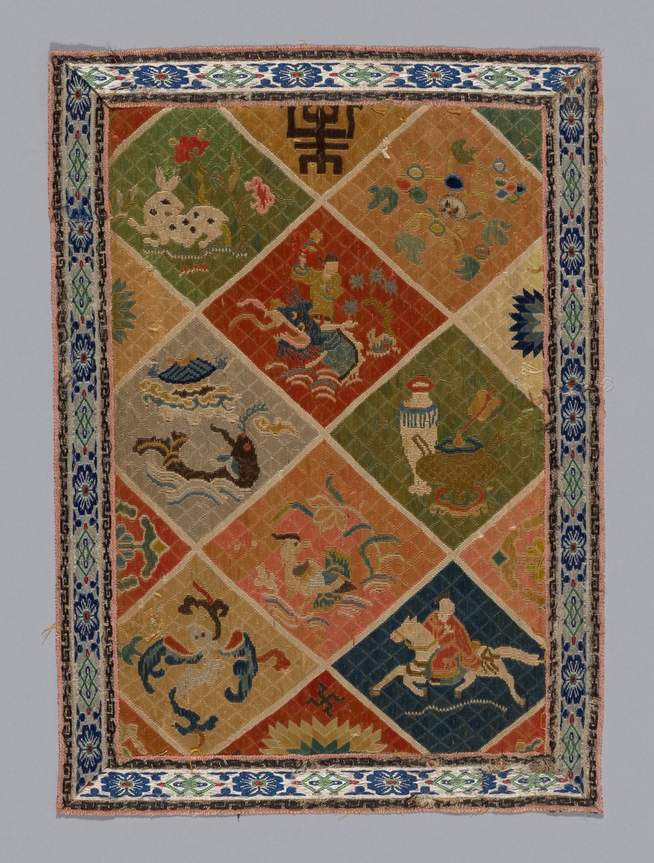 板式礼服面料，中国，清朝1644-1911年，1875-1900年。 作者 不明