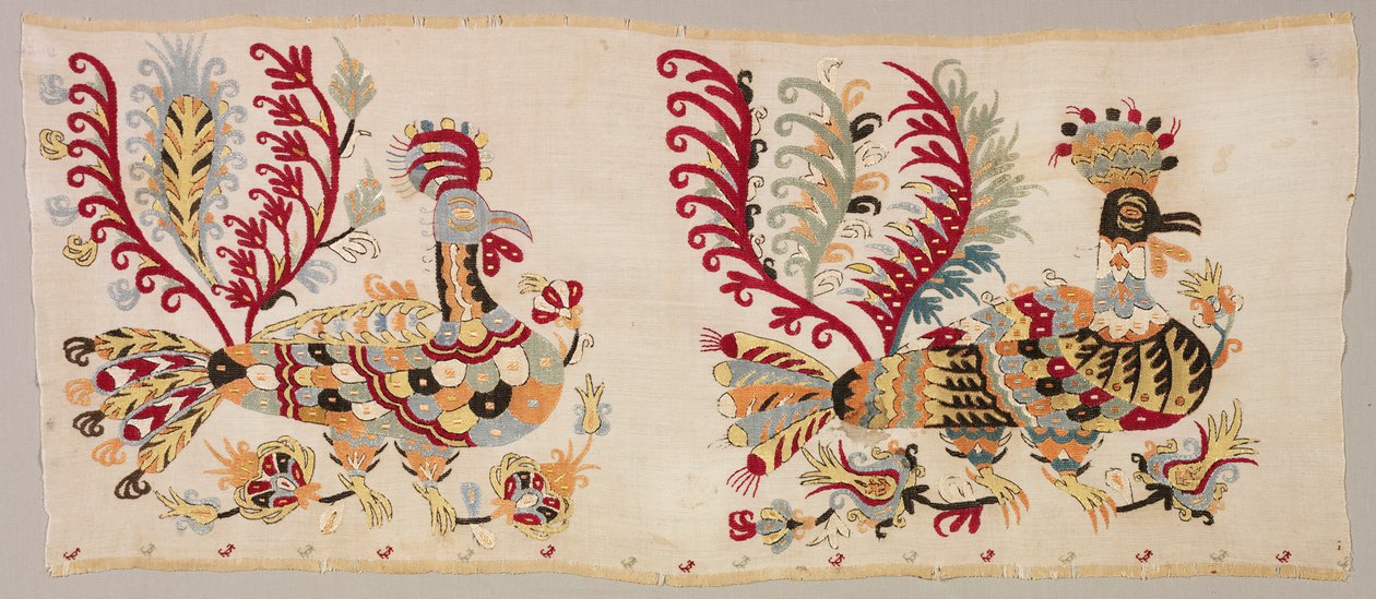面板，大概是在1800年代的裙子上。 作者 不明