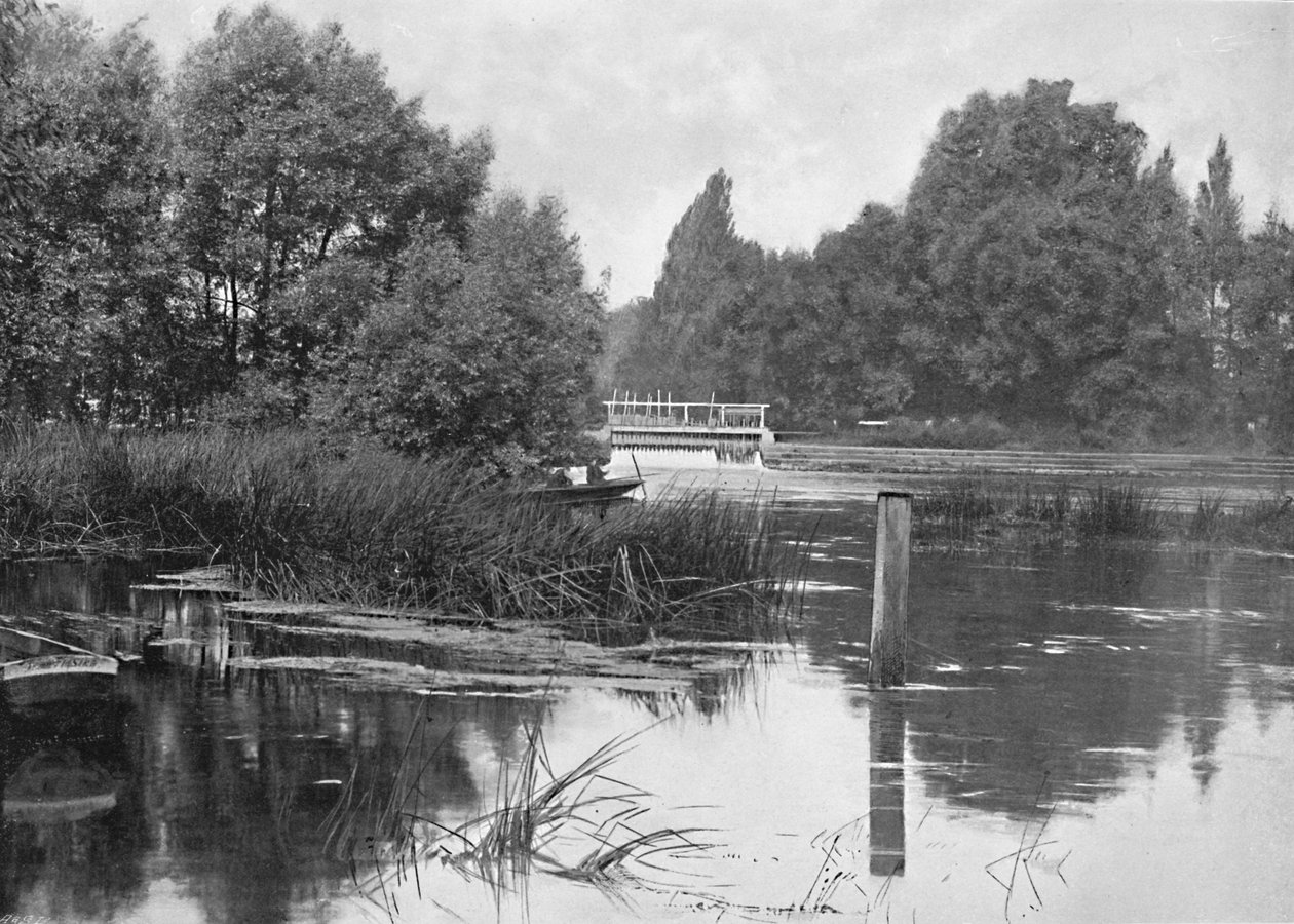 庞本·威尔（Pangbourne Weir），c1896 作者 不明