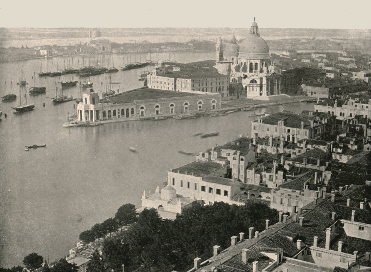意大利威尼斯市的全景，1895年。 作者 不明