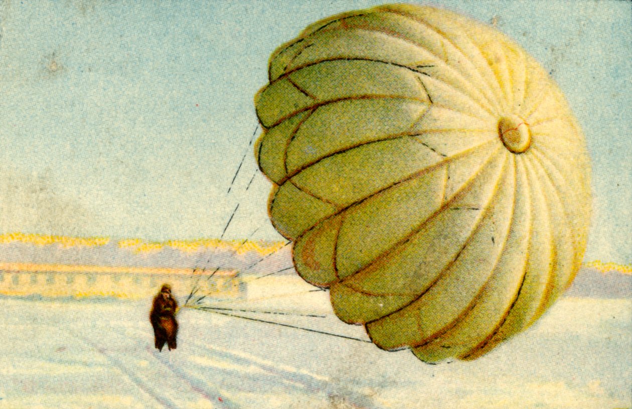 降落伞降落，1932年。 作者 不明