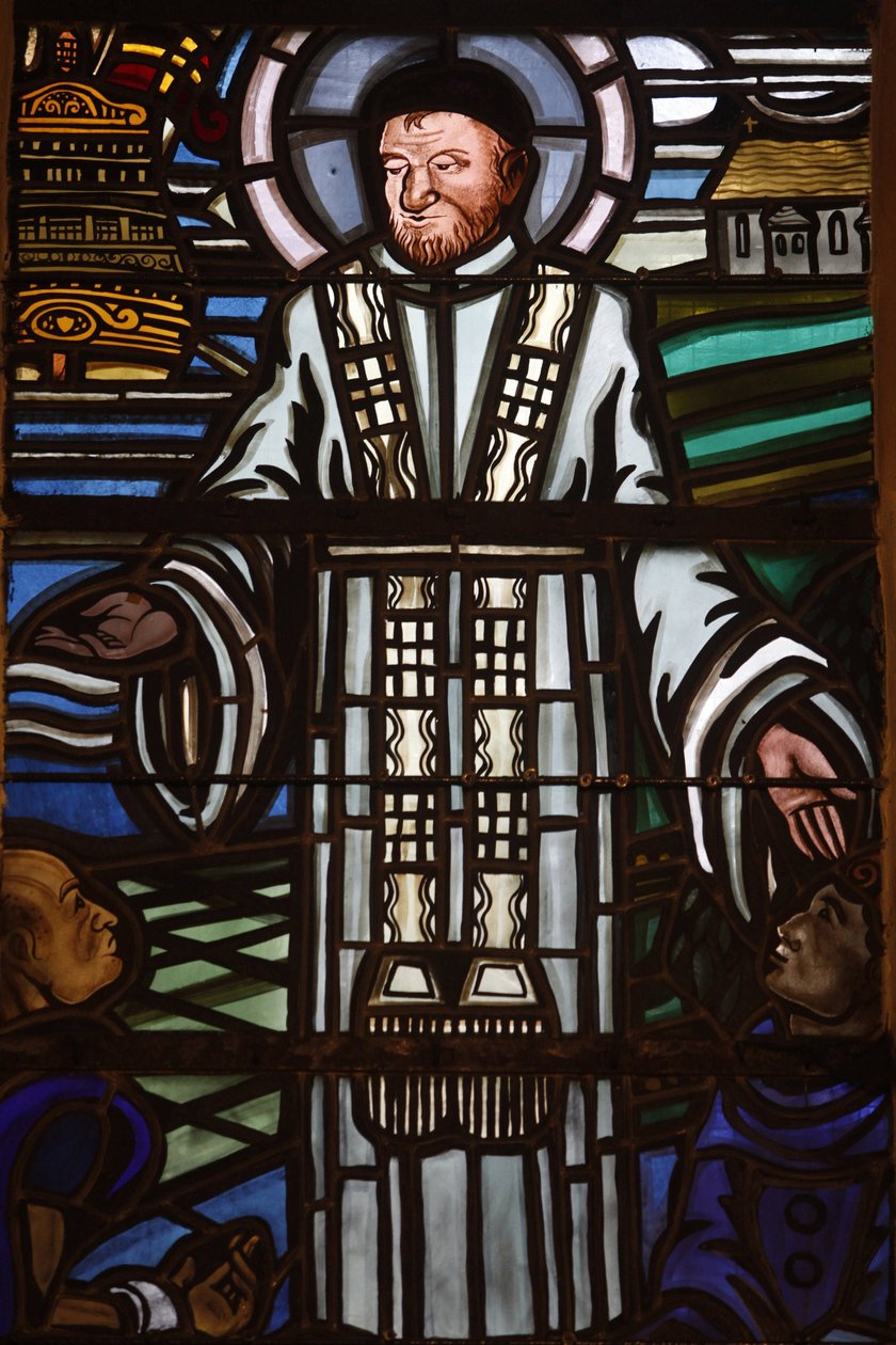 Paris, France Saint Laurent church stained glass : Saint Vincent de Paul, Paris, France 作者 不明
