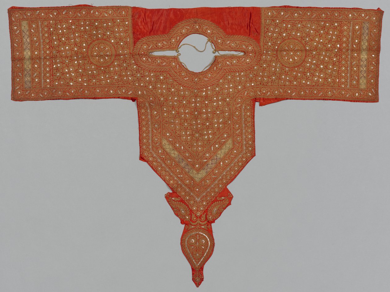 女子服饰的一部分，1800年代-1900年代初期。 作者 不明