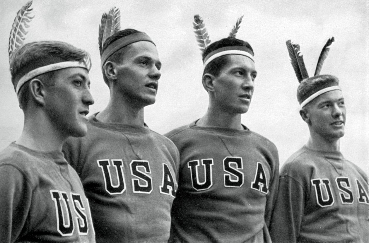 1936年，美国柏林奥运会第八名获得金牌得主 作者 不明