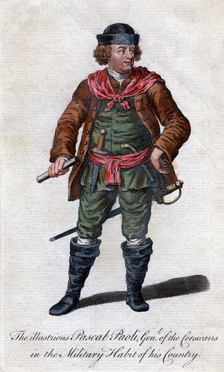 Pascal Paoli，18世纪科西嘉人将军和爱国者 作者 不明