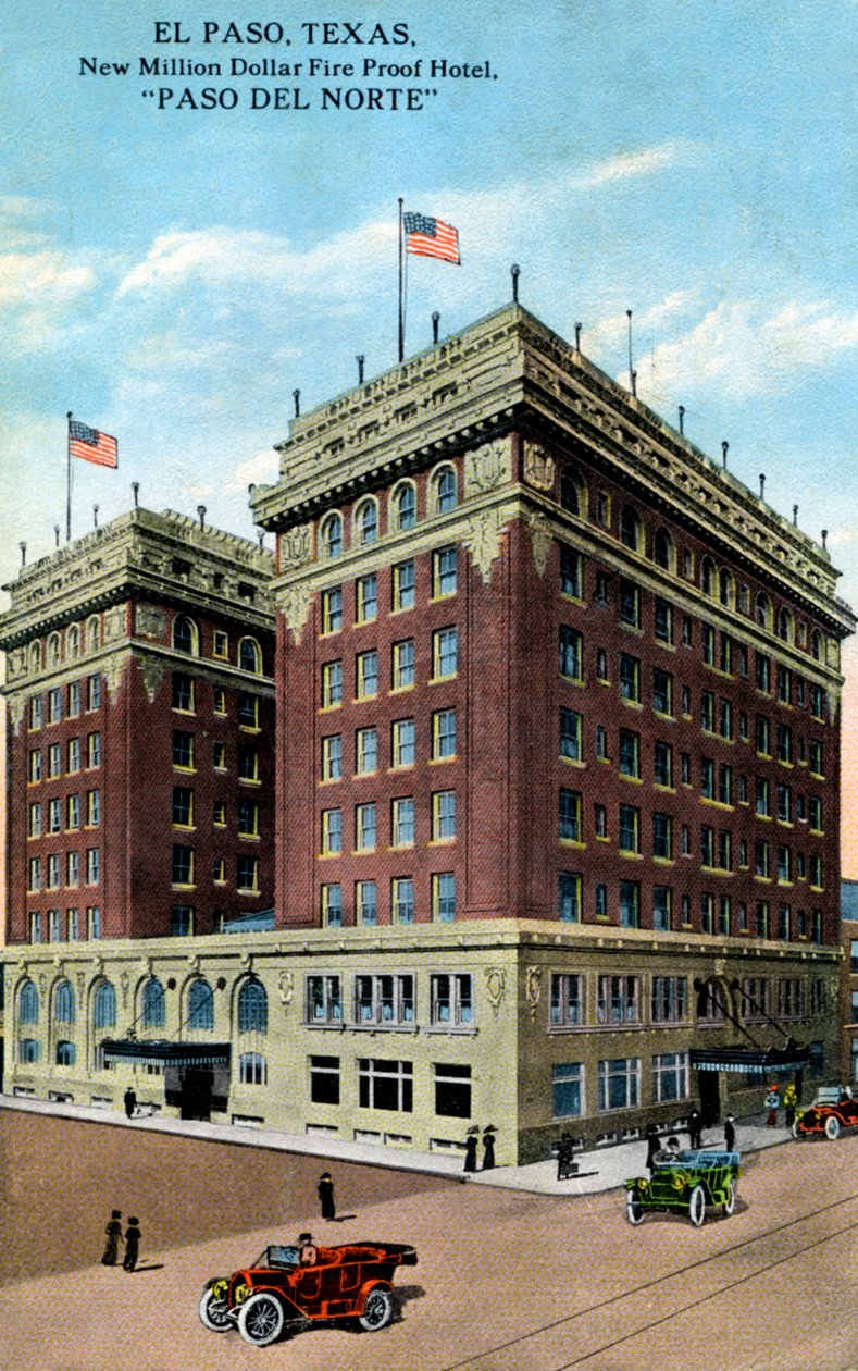 帕索德尔诺特饭店（Paso del Norte Hotel），美国德克萨斯州埃尔帕索（El Paso），约1916年 作者 不明