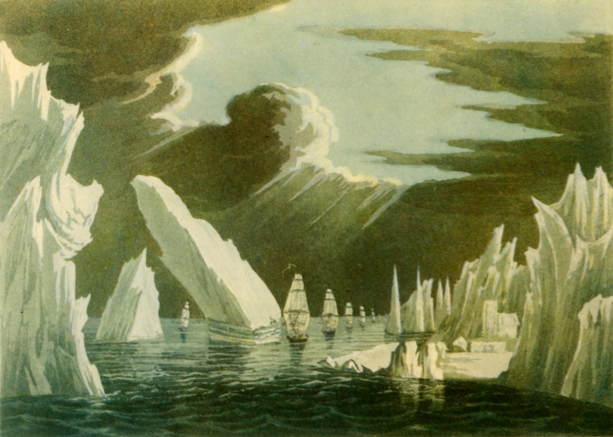 穿越冰层，1818年6月》，1946年。   作者 不明