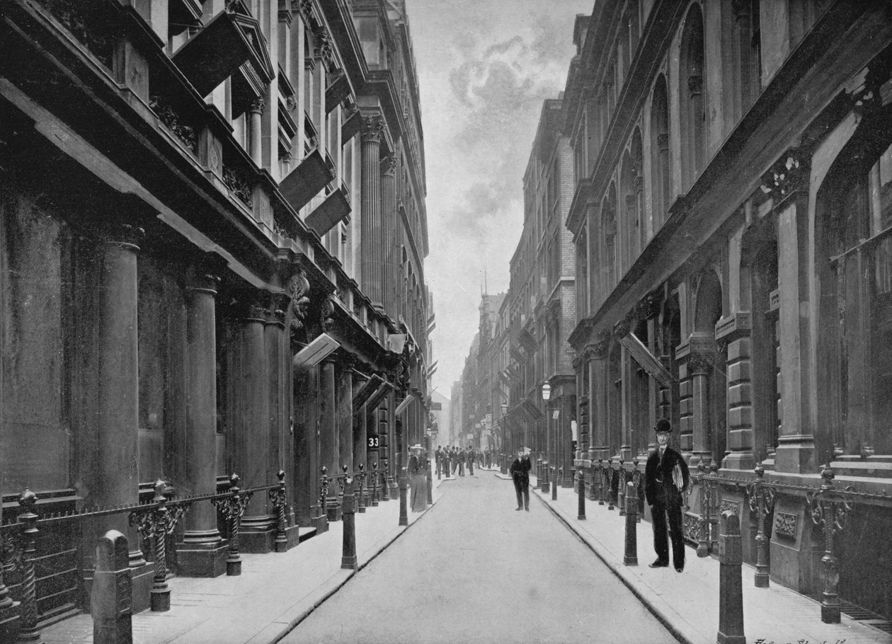 Paternoster Row，伦敦金融城，1911年 作者 不明